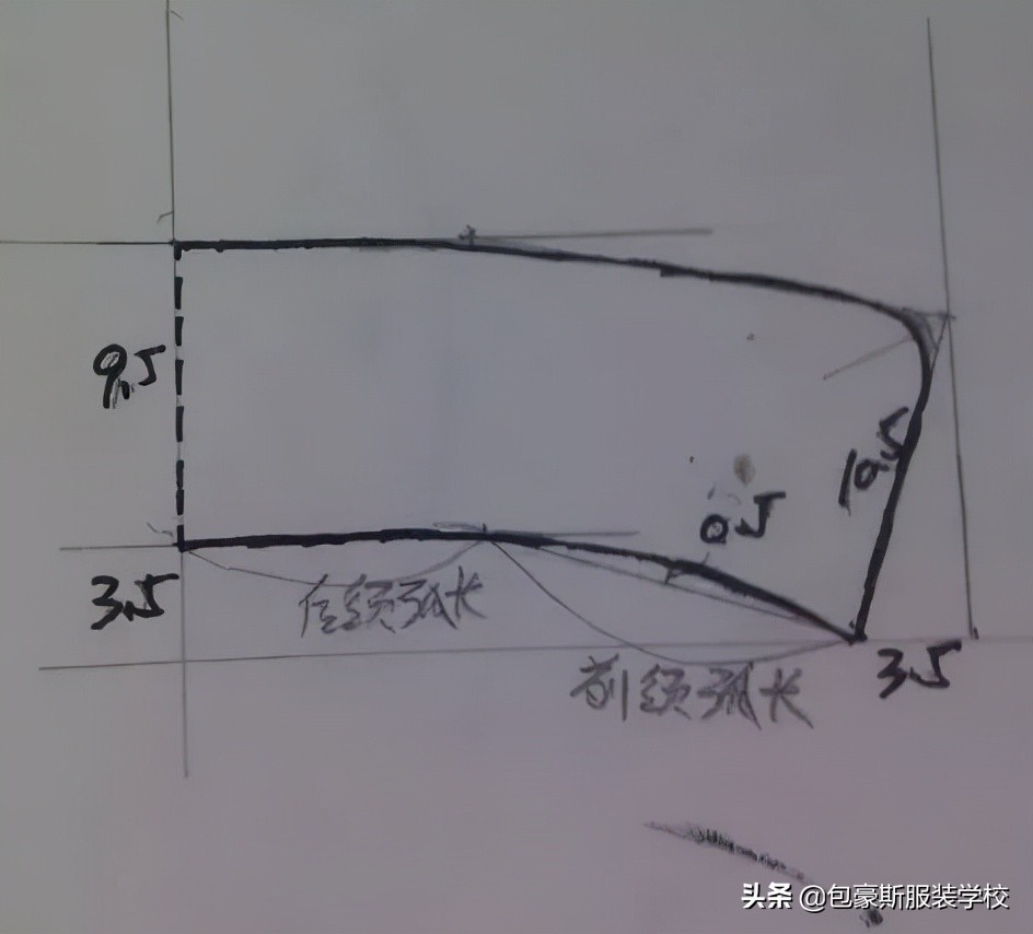 女童棉大衣裁剪纸样,女童小风衣外套的制作