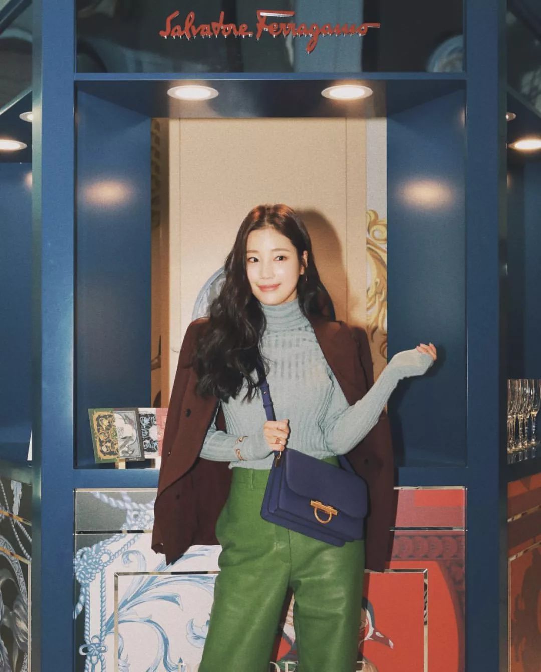 欧美时尚博主穿搭示范冬,韩系慵懒风冬季穿搭博主