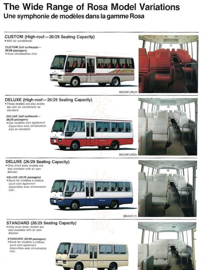 丰田中巴车考斯特车身铭牌,三菱rosa中巴车