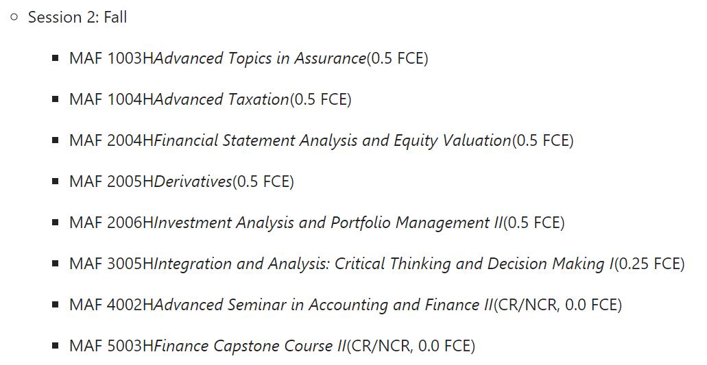 加拿大金融学课程设置,加拿大商科金融方向排名