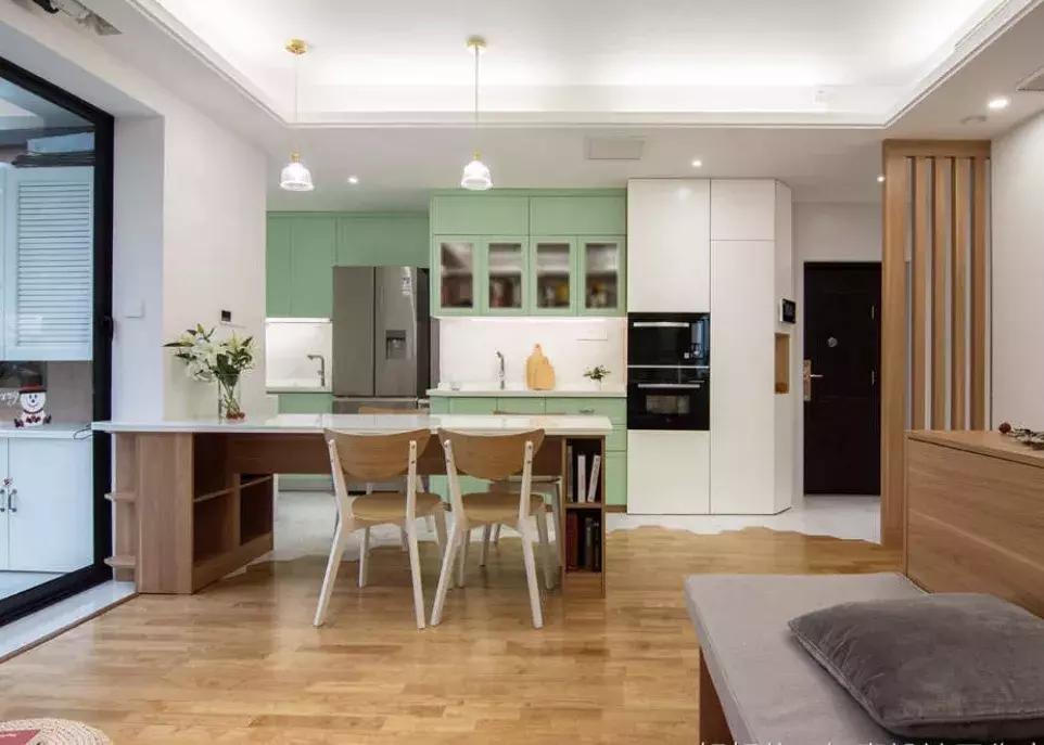 开放式厨房好不好看油烟会不会大,开放式厨房装修效果图无门防油烟