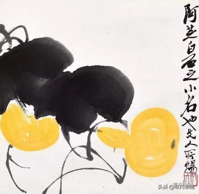 齐白石葫芦作品,齐白石葫芦寓意