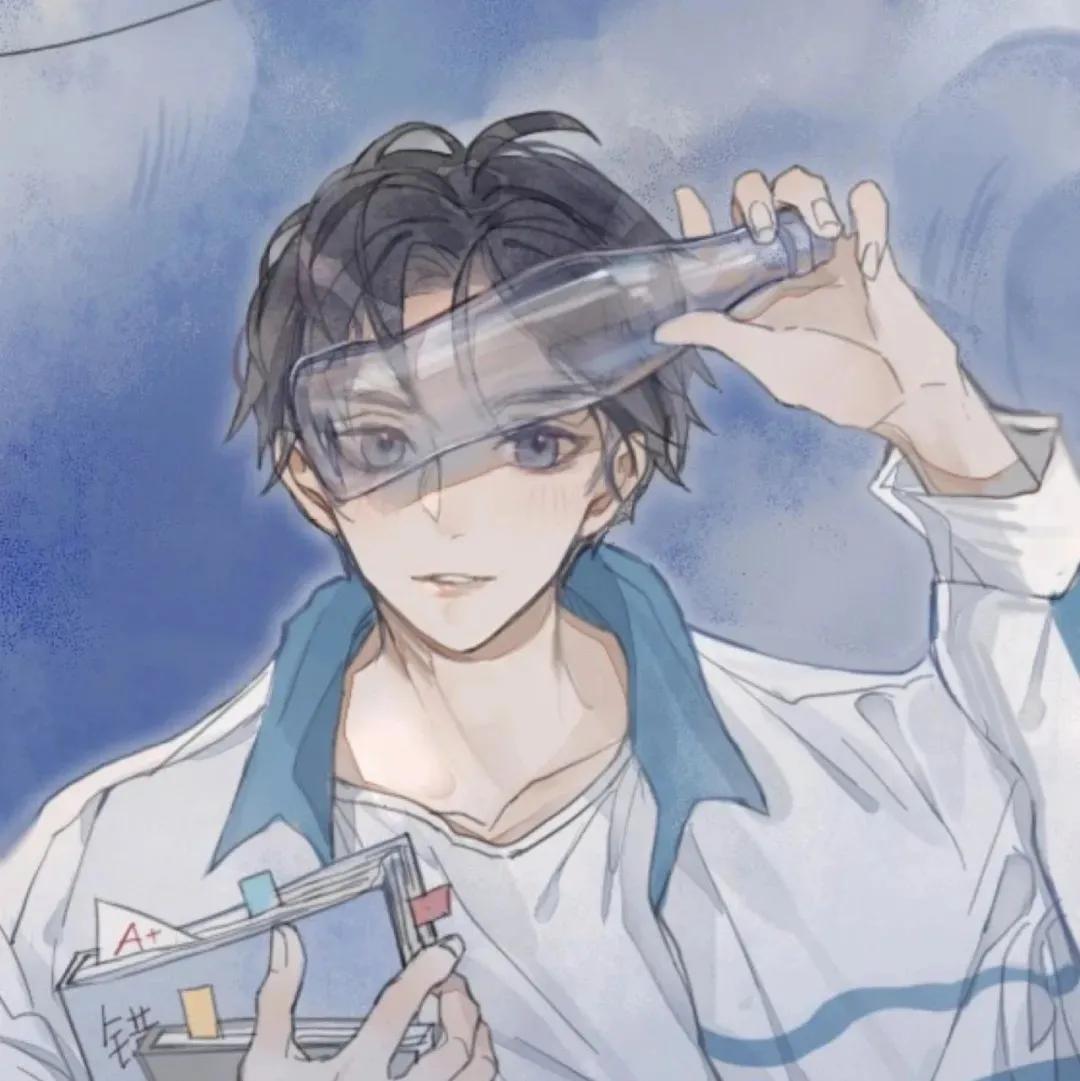 10-13岁女生小学生仙气闺蜜头像,超好看的男生兄弟动漫头像