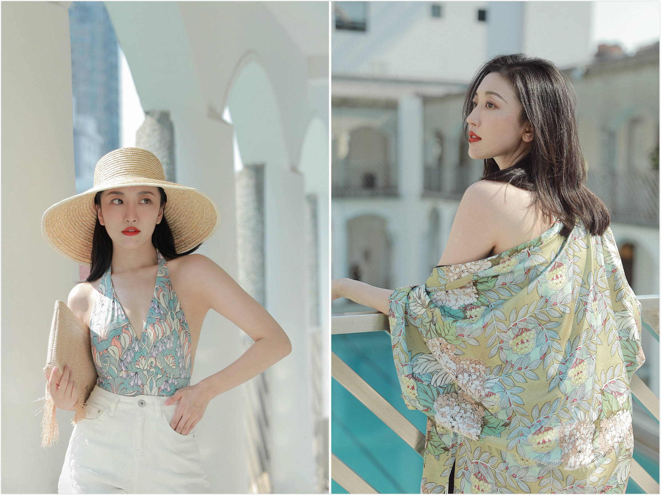 夏日衣橱必备元素,衣着青色焕活夏日衣橱新灵感