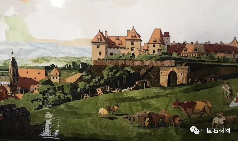 中式别墅石材水刀拼花图册,顶级石材水刀拼花