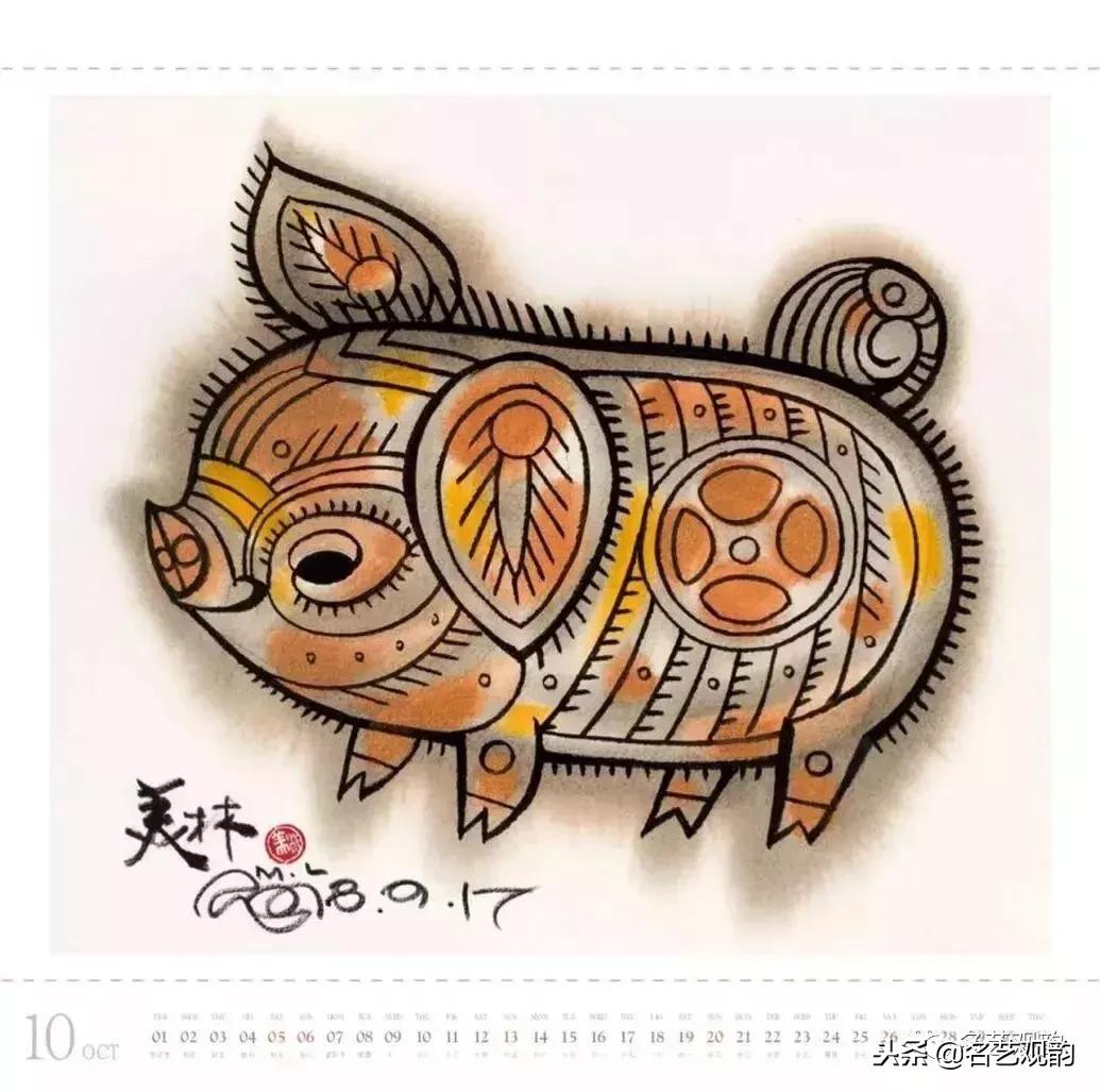 赏十大名家画笔下的猪,”猪“福填满2019!
