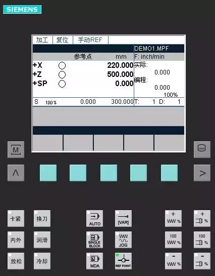 西门子siemens基础操作,西门子加工中心数控面板按键说明