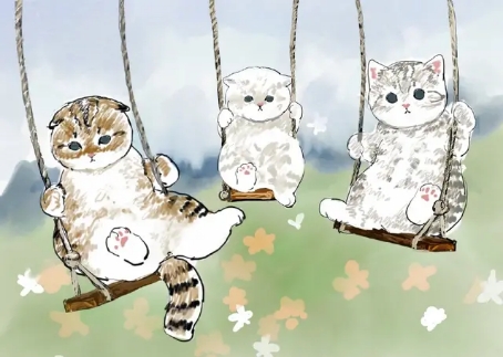 日本画师画自己家的猫,日本插画师画出养猫的日常
