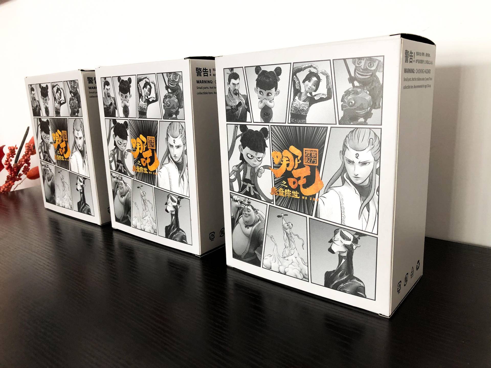 哪吒之魔童降世正版万代手办开箱,手办哪吒之魔童降世