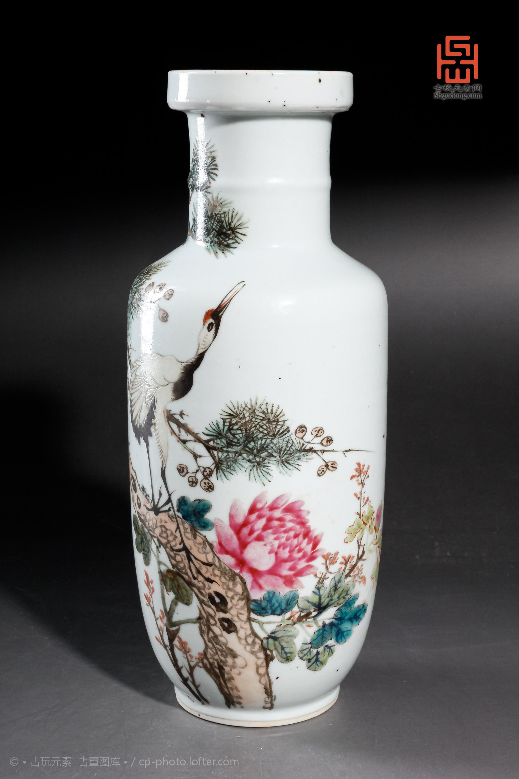 明代青花棒槌瓶图片,清中期霁蓝釉八仙人物棒槌瓶