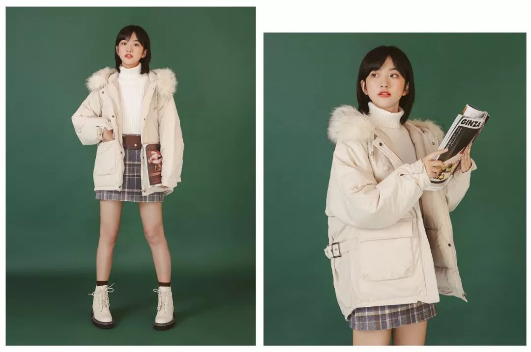 冬天棉服怎么搭配直筒裤,棉服搭配阔腿裤搭配什么鞋子好看