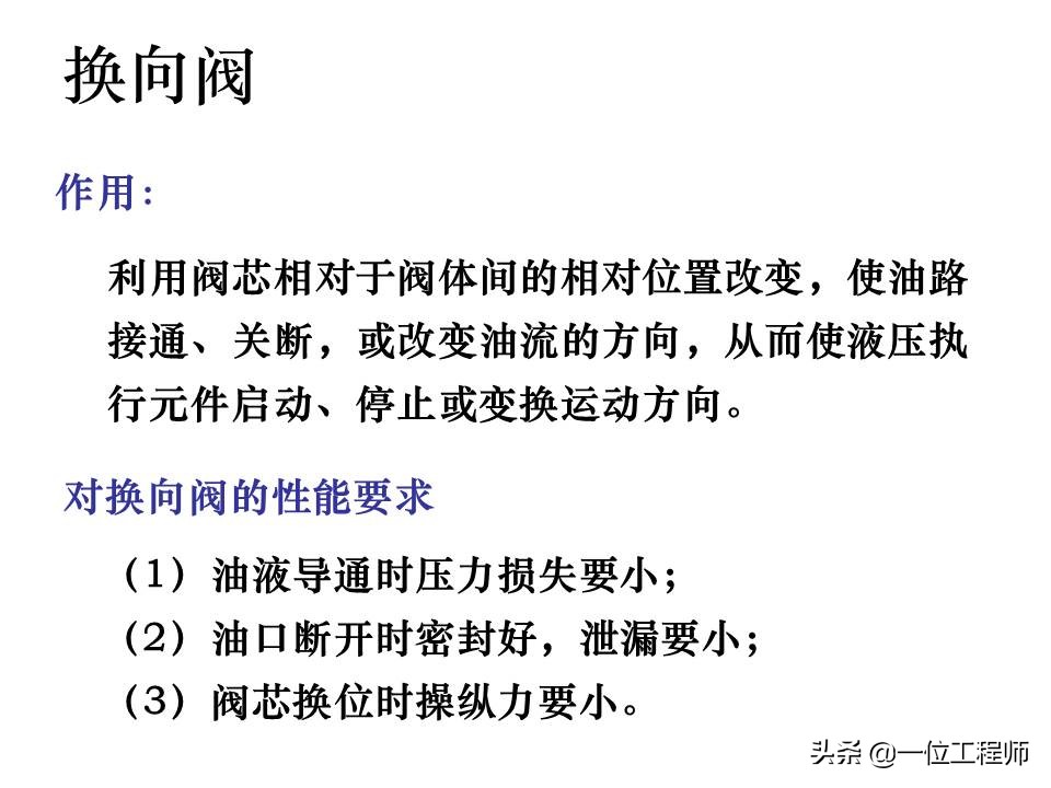 液压控制阀的作用原理,64页内容介绍方向控制阀,值得学习