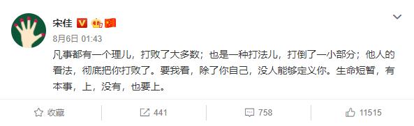 为情所困?宋佳深夜微博“发飙”后删除,字里行间充满“愤怒”