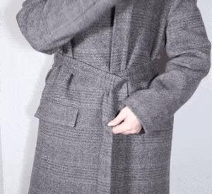 大衣腰带显瘦,大衣腰带的7种系法简单