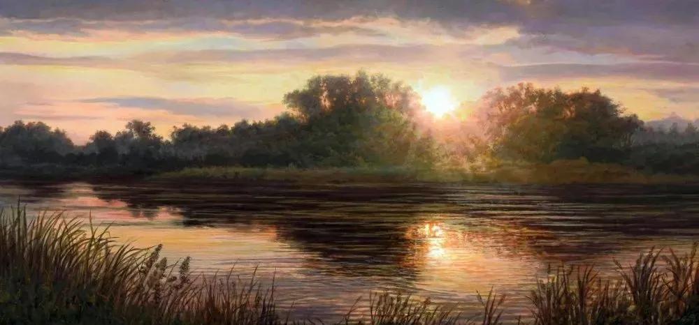 世界著名大师花卉油画,油画漂亮风景画