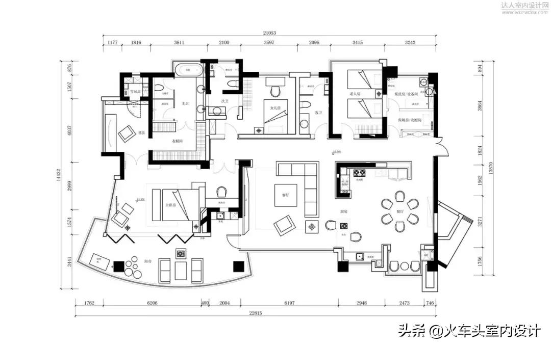 小户型平层设计,330大平层装修