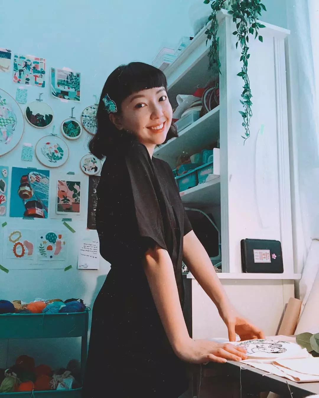 新加坡姑娘用刺绣记录下旅途风景，连Gucci都找她合作！