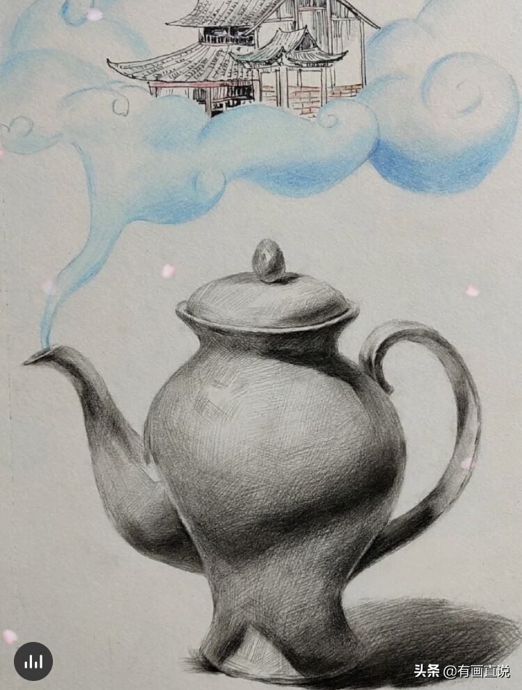 儿童绘画创意素描课堂教学,儿童基础素描创意素描画