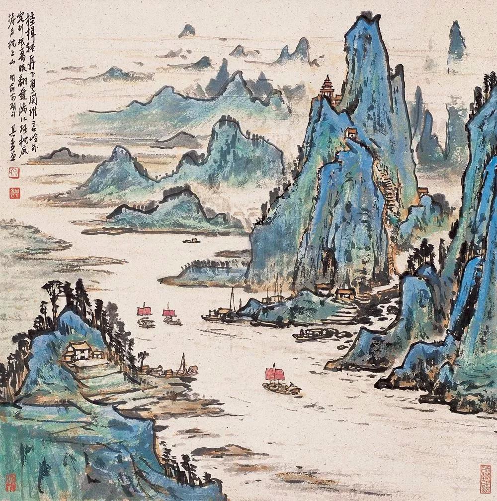 水墨画夜景欣赏,画夜景最好的中国画