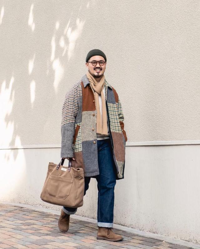 复古阔腿裤搭配靴子,复古文艺范下垂感超好的阔腿裤