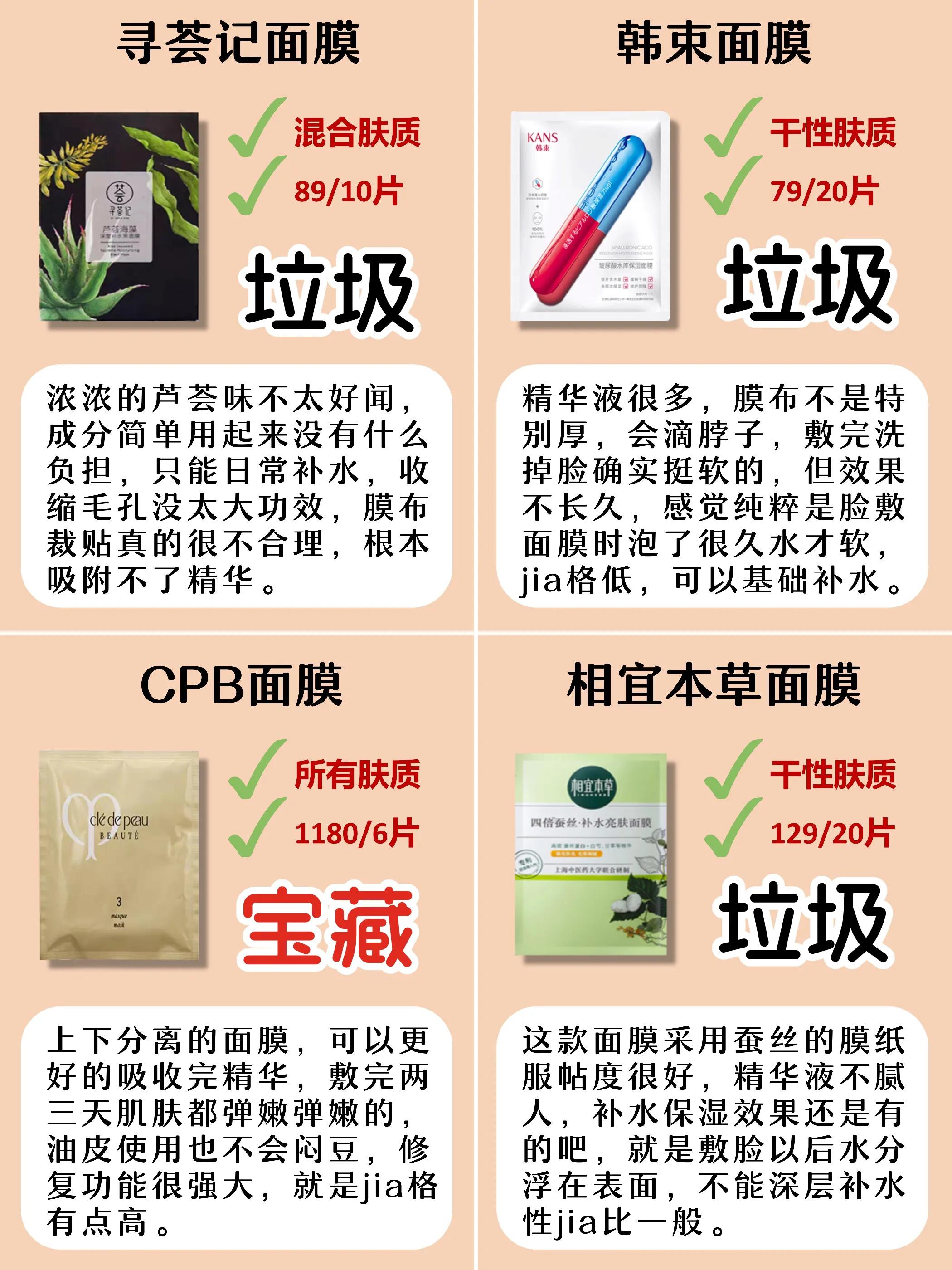 推荐几款特别好用的面膜平价,平价大牌面膜排行榜哪款好用有效