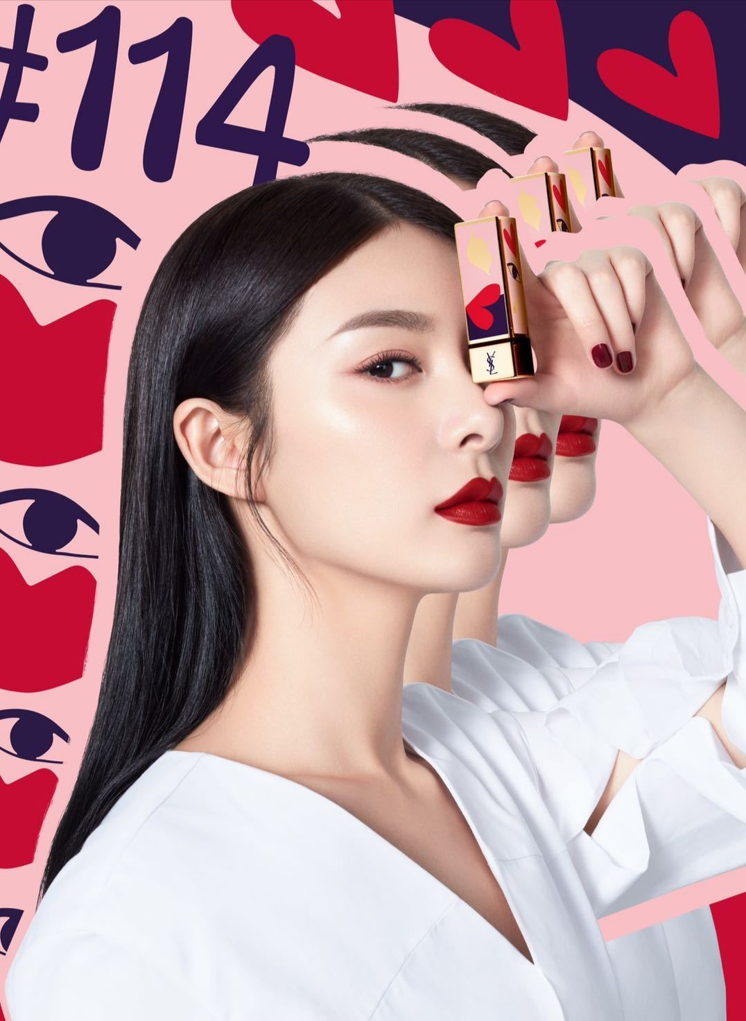 傅菁美艳动人,傅菁口红动图大全