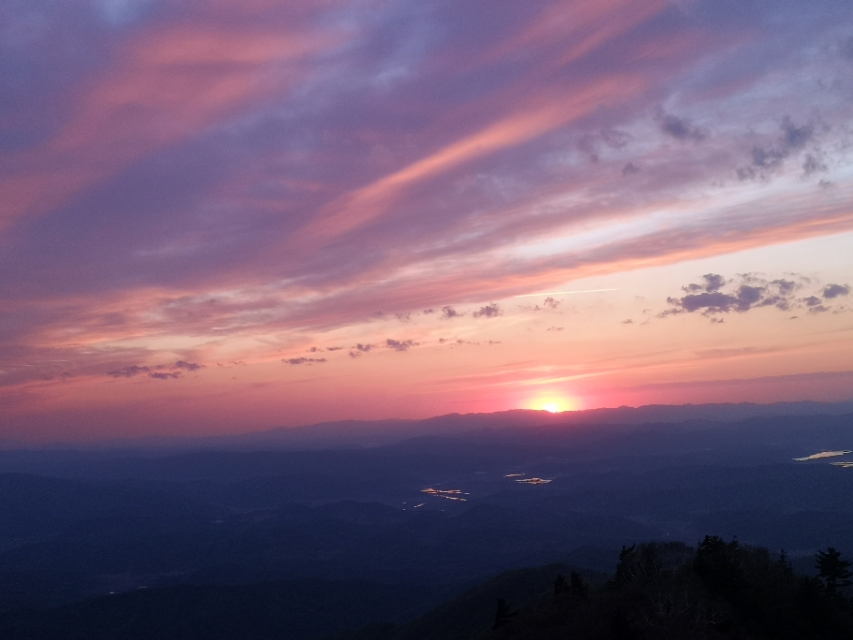 新宾岗山日出,新宾岗山的雪景