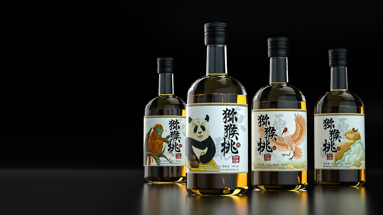 猪年酒包装设计,高端酒包装设计欣赏图解
