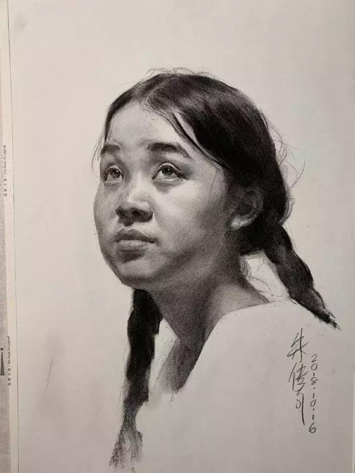央美状元朱传奇素描,央美朱传奇