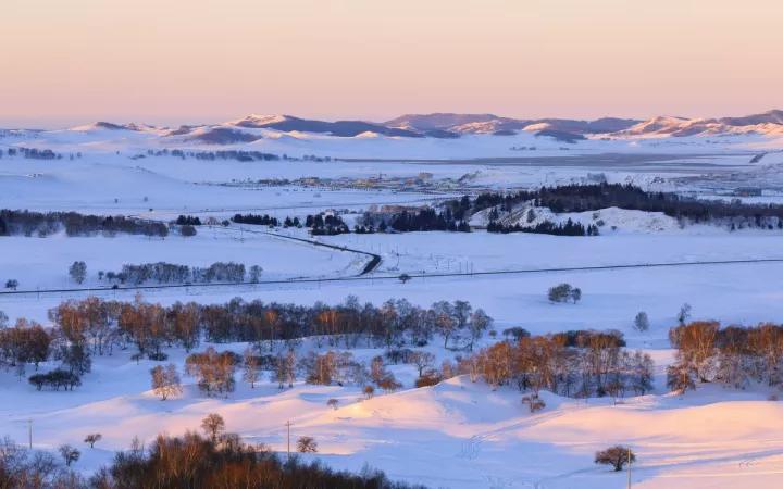 冬日的坝美有多美,冬日的坝上草原