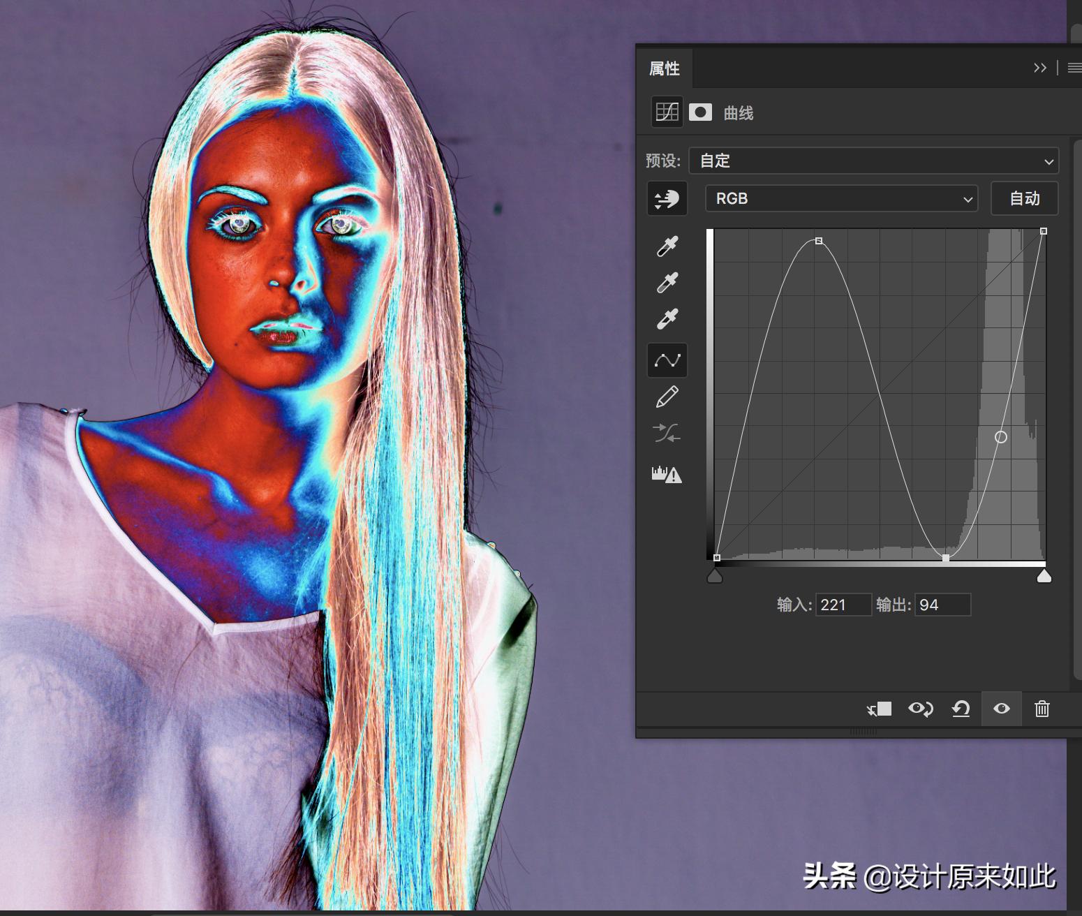 photoshop曲线工具怎么使用,曲线观察层
