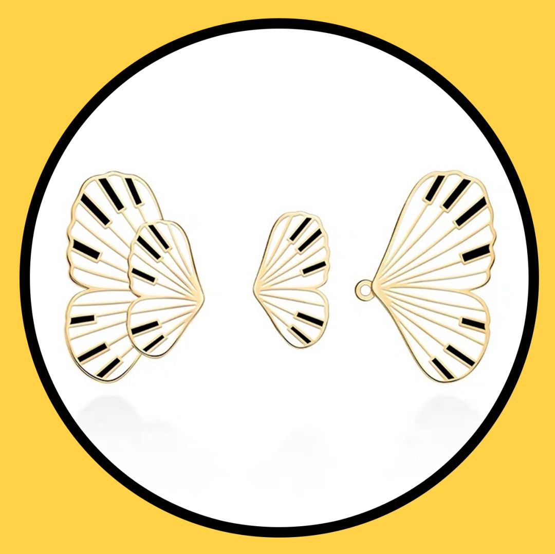 童年饰品金蝴蝶,童年土味发饰效果图