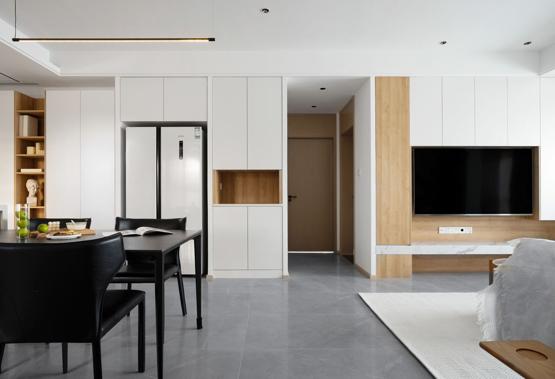 126平方现代简约风高级大气上档次,122平现代简约风格大气有质感十足