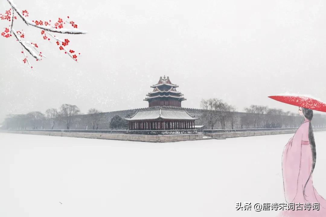 初冬下雪诗意,诗意雪天