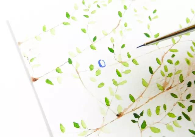 用吸管吹成的水彩画,吸管笔水彩画教程