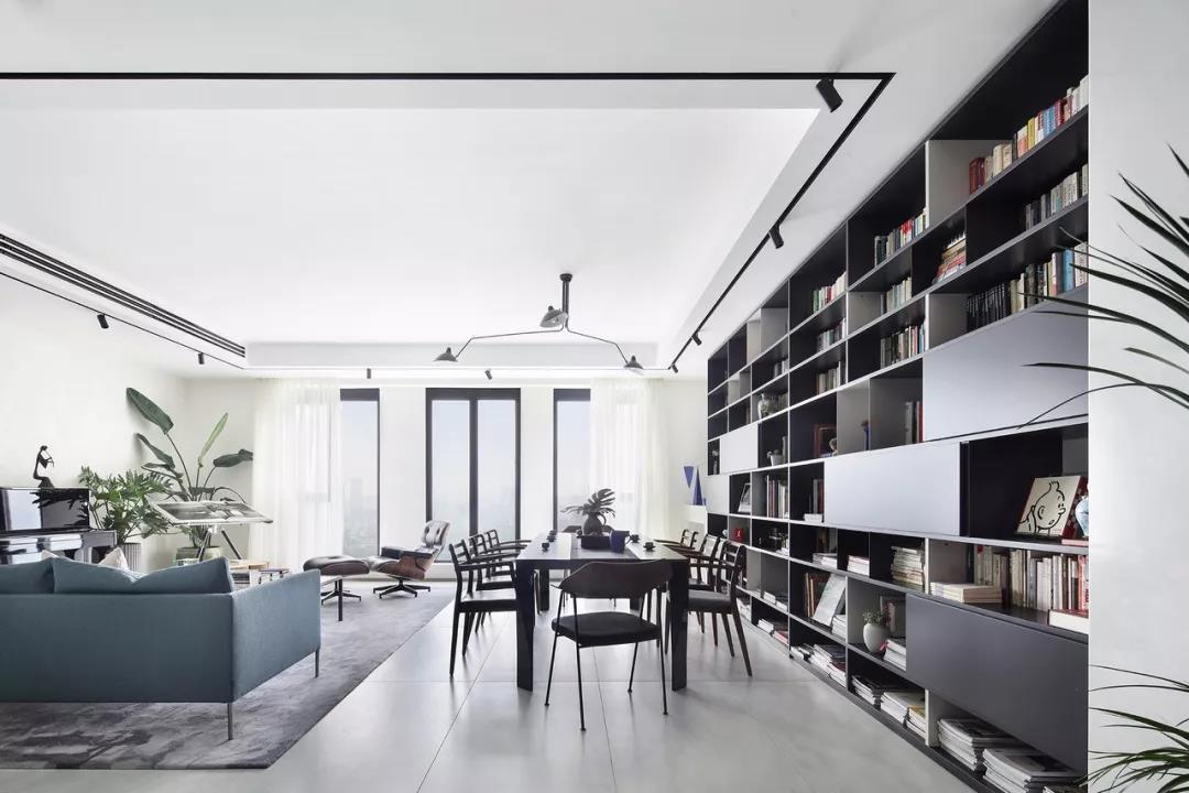 摩卡灰地砖客厅效果图,灰咖色客厅地砖装饰效果