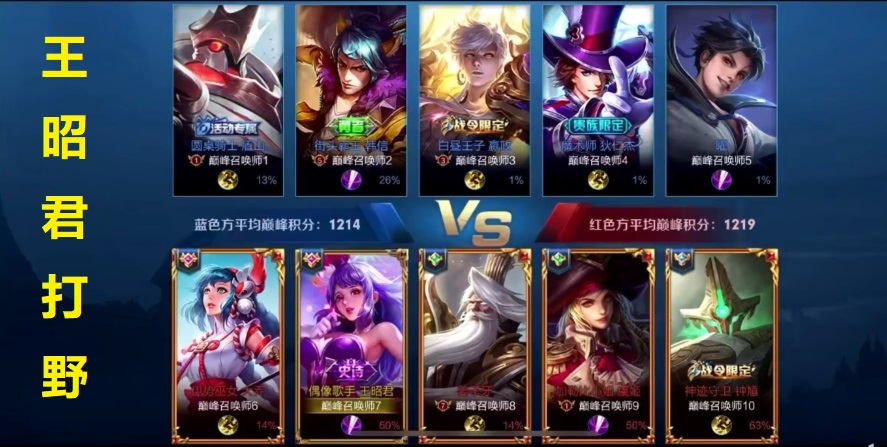 斗鱼blue王昭君,国服最强昭君主播