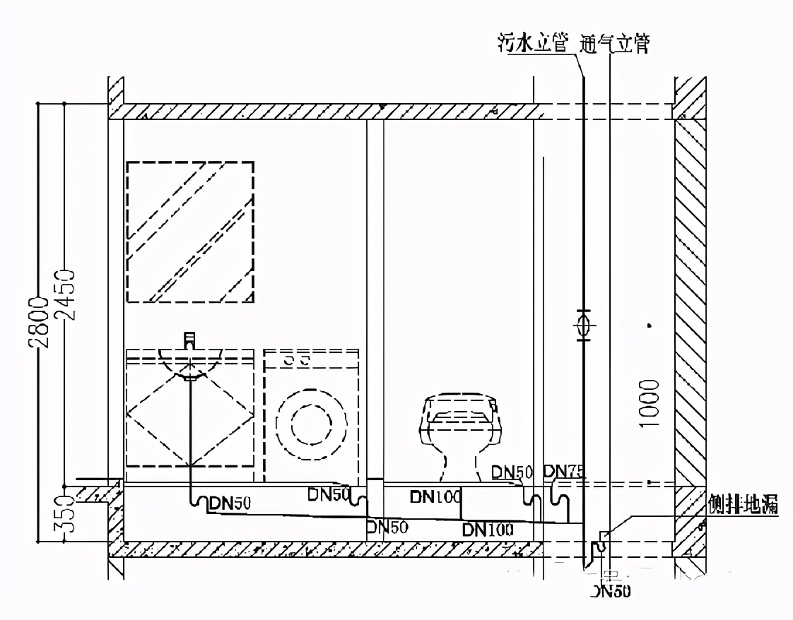 万科水电布局图,万科楼房排水是怎样设计的