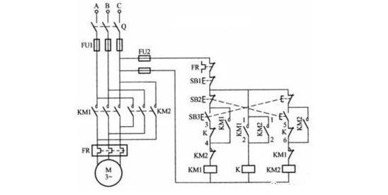 洗衣机洗涤电机正反转原理,电机正反转控制线路及工作原理