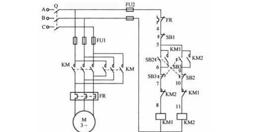 洗衣机洗涤电机正反转原理,电机正反转控制线路及工作原理