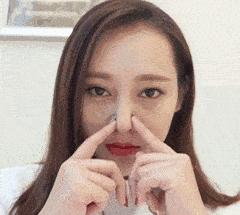 塌鼻子圆脸修容教程,大方脸塌鼻子修容教程