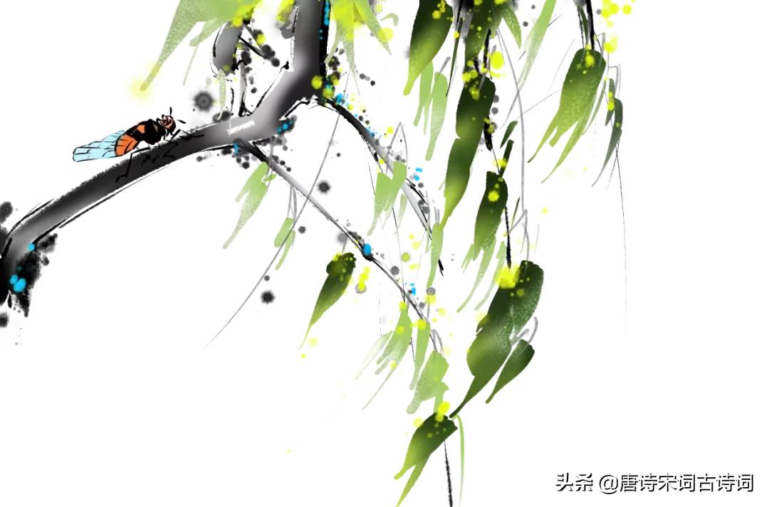 倚杖柴门外临风听暮蝉全诗赏析,倚杖柴门外临风听暮蝉的意思