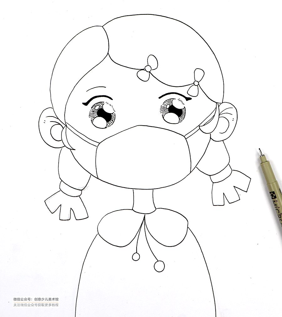 关于疫情的儿童画教程,疫情主题儿童画视频教程