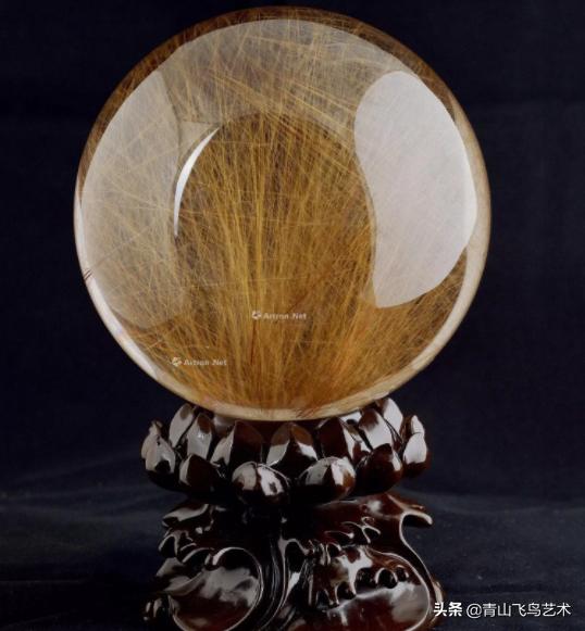 黄水发晶精品,绿发晶艺术品珍藏品图片