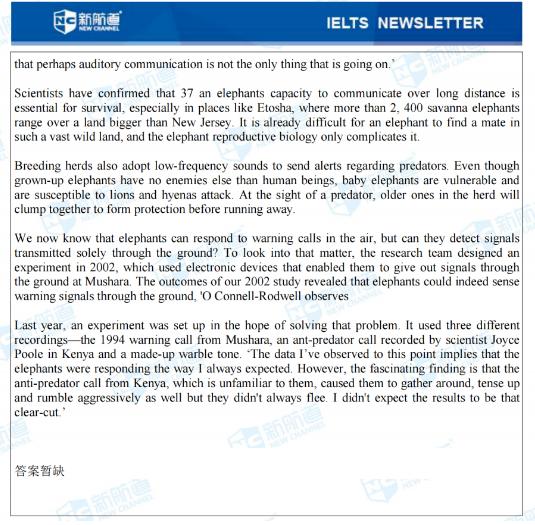 新航道雅思6,雅思最近考试题目及答案