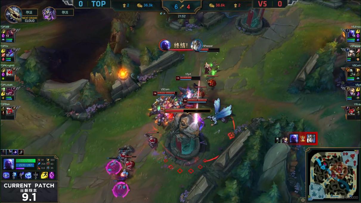 剑仙Jinoo掀翻银河战舰TOP，网友：RNG二队太强了！