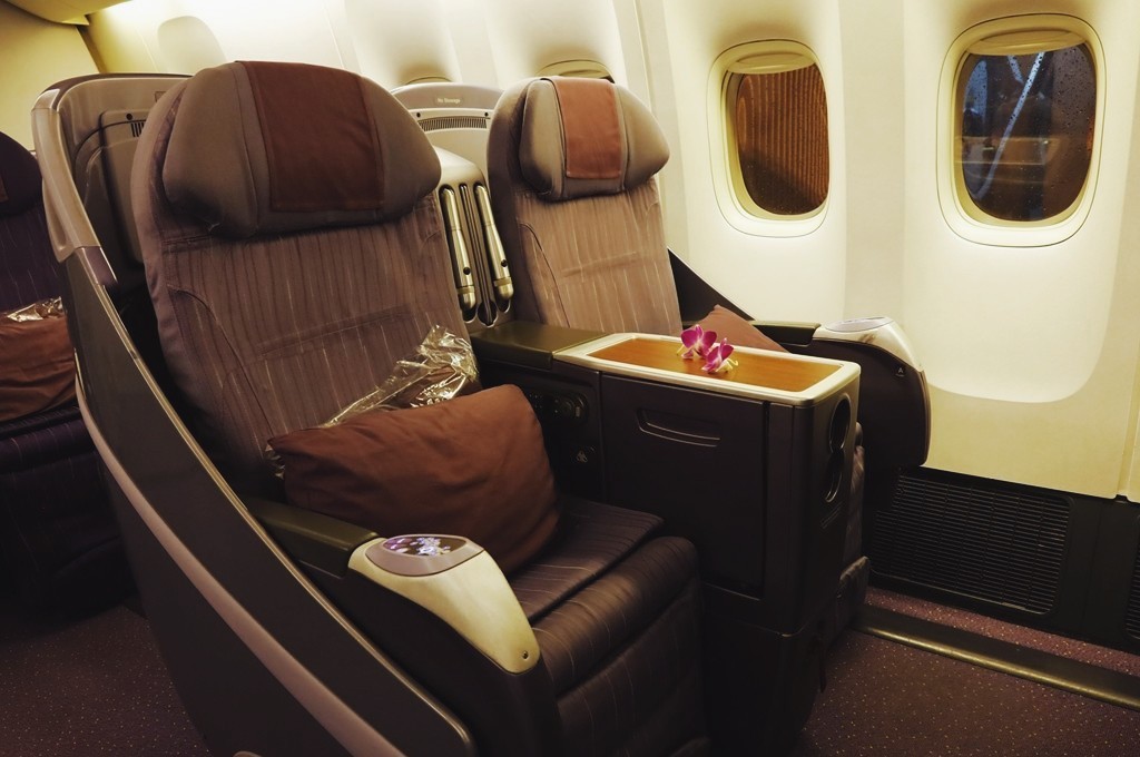 泰国航空公务舱宣传片,泰国国际航空商务舱选座