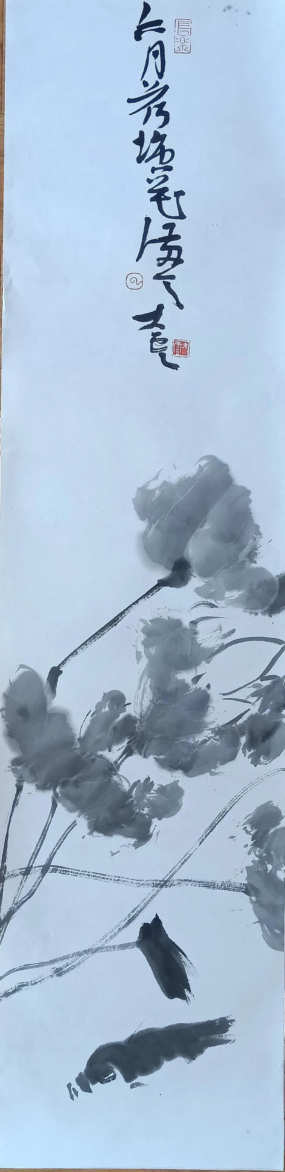 画家段云华的工笔画作品图片,书法大家珍贵挥毫视频