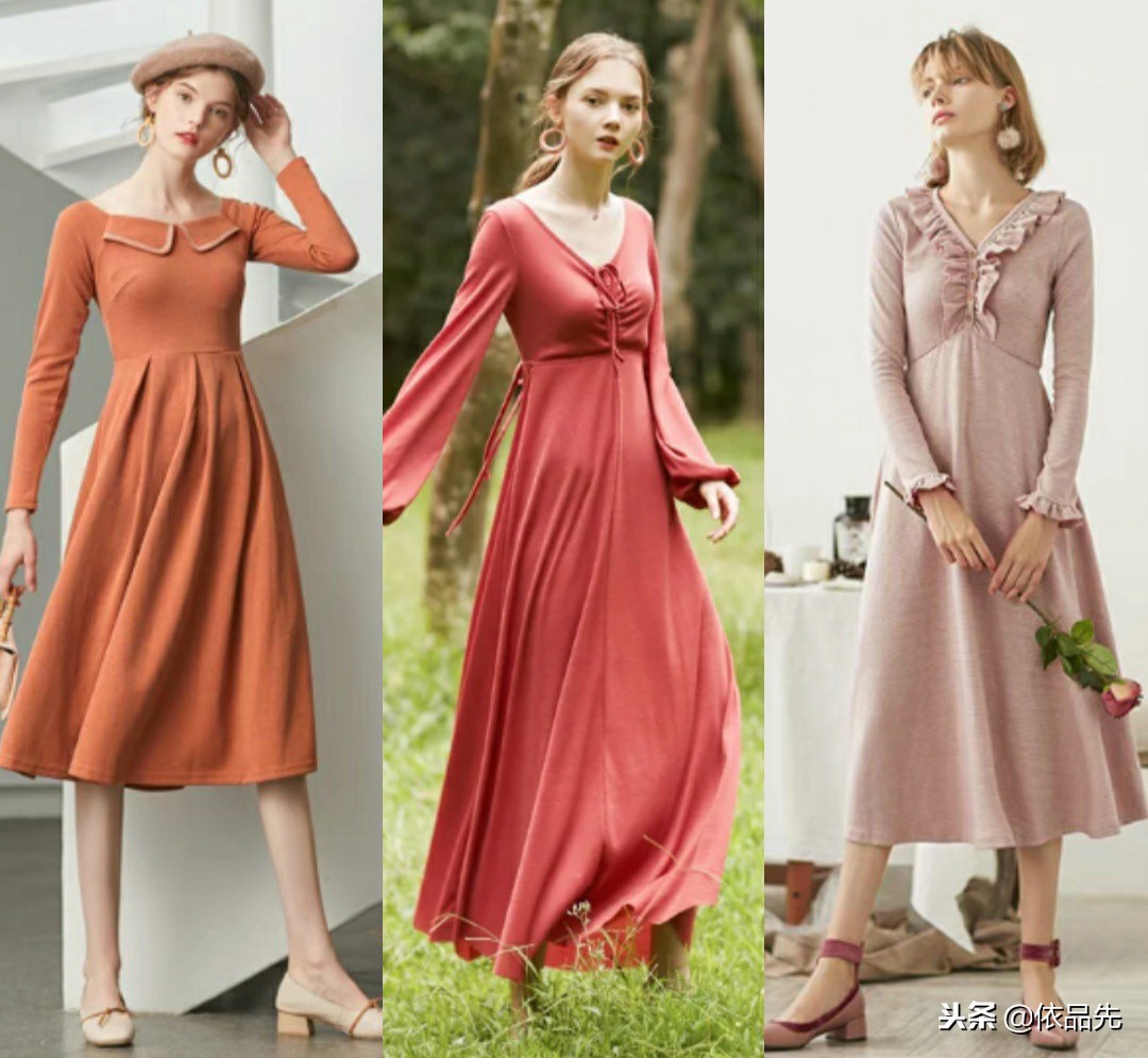 大码裙子200-230斤森系,森系少女复古裙子女装搭配