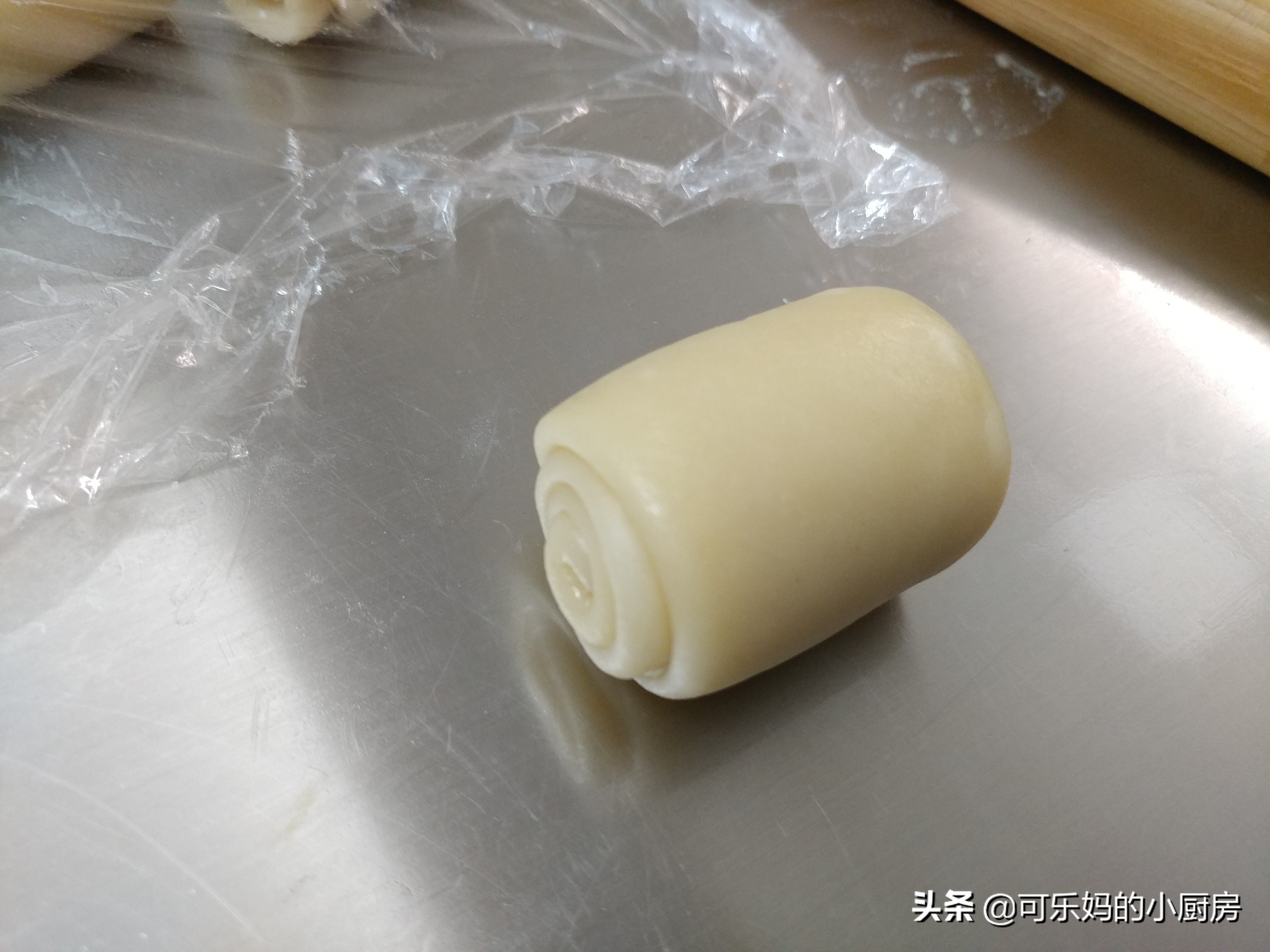 千层中式酥皮点心制作视频,蛋挞皮做绿豆酥饼